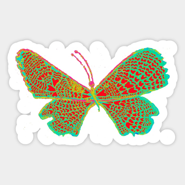 Valentine's butterfly Sticker by indusdreaming